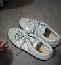 adidas「T頭鞋」VL COURT CLASSIC板鞋德訓鞋男女阿迪達斯輕運動(dòng)   蒸汽綠/漢玉白/金 (推薦女生買(mǎi)小半碼)   37 曬單實(shí)拍圖
