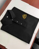 夏季工作服定制T恤刺繡POLO文化衫訂做衣服短袖翻領(lǐng)服裝定做工衣廣告衫印字設計logo 黑色 L 曬單實(shí)拍圖