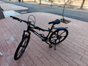 鳳凰鋁合金山地自行車(chē)成年人男士女士油剎可鎖雙減震山地車(chē)自行車(chē)學(xué)生 耀夜黑/全軸承/六刀輪 26英寸（適合身高160-180） 24速鳳凰定位變速【碳鋼車(chē)架】 曬單實(shí)拍圖