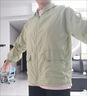 春秋大碼女裝拉鏈連帽短外套薄款媽媽裝上衣百搭寬松純色大口袋新 淺綠色 3XL 建議135-150斤 曬單實(shí)拍圖