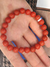 石玥珠寶奢藏級保山南紅瑪瑙手串本命年轉運珠手鏈男女士款 水晶瑪瑙8-9mm 曬單實(shí)拍圖