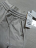 太平鳥(niǎo)女裝休閑褲冬季三防拼腰頭工裝褲質(zhì)感潮流時(shí)尚D 淺灰色 S 曬單實(shí)拍圖