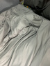 南極人（Nanjiren）被子褥子套裝一整套學(xué)生宿舍六件套被褥全套單人雙人八件套 深灰+銀灰 【被子套裝 一站購齊】 1.8m床 床單款 【床墊+七件套5斤被芯】 曬單實(shí)拍圖