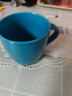 北歐風(fēng)小藍咖啡杯簡(jiǎn)約陶瓷杯馬克杯禮物水杯開(kāi)學(xué)季杯子 藍色1只 300ML 曬單實(shí)拍圖