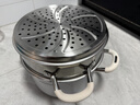 榮事達加厚316不銹鋼蒸鍋無(wú)涂層食品級陶瓷家用專(zhuān)用燃氣蒸煮燉鍋 加厚陶鋼 防銹抑菌【單層】 24cm 316L不銹鋼 曬單實(shí)拍圖
