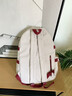 viney書(shū)包初高中大容量雙肩包女小學(xué)生三到六年級大學(xué)生輕便背包高顏值 【白色+小粉掛件】通勤電腦包 曬單實(shí)拍圖