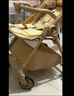 看寶貝（lookbaby）嬰兒車(chē)0-3歲用折疊可坐可躺帶減震嬰兒推車(chē)遛娃神器推車(chē) 奶咖色|可坐可躺+一鍵折疊 曬單實(shí)拍圖
