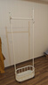 蘇沐瞳仙人掌衣架落地臥室掛衣架晾衣服架出租屋置物掛衣服掛包包衣服架 奶油白60cm 曬單實(shí)拍圖