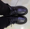 回力（Warrior）官方馬丁靴女鞋秋冬保暖高幫英倫風(fēng)厚底靴子女士潮流百搭皮靴36 曬單實(shí)拍圖