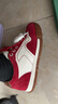 百思圖26春新款真皮紅色厚底德訓鞋跑步鞋運動(dòng)休閑女鞋W0883AM6 紅/白 38 曬單實(shí)拍圖
