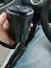 巫記車(chē)載煙灰缸帶燈金屬內膽創(chuàng  )意咖啡杯汽車(chē)煙灰缸防灰飛車(chē)用內飾用品 大眾專(zhuān)用-咖啡杯煙灰缸 黑銀色 曬單實(shí)拍圖