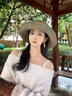 凡飾（FANCET）草帽女春夏法式優(yōu)雅遮陽(yáng)帽大檐可折疊帽子出游度假海邊沙灘帽 曬單實(shí)拍圖
