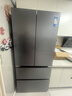 美的（Midea）冰箱法式四門(mén)522升60cm薄純平全嵌微晶一周凈味除菌智能家用冰箱BCD-522WUFGPZMA鉆影灰 曬單實(shí)拍圖