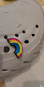 卡駱馳（crocs） 洞洞鞋配飾 裝飾夏季新款時(shí)尚個(gè)性DIY鞋扣鞋花智必星 10007117/彩虹 MISC 曬單實(shí)拍圖