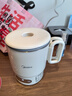 美的（Midea）迷你便攜式燒水杯春游旅行折疊小容量恒溫保溫壺316L不銹鋼沖奶泡茶自動(dòng)斷電泡面杯MK-SH07S105 曬單實(shí)拍圖