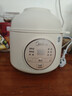 美的（Midea）電燉鍋1-2人電燉盅隔水燉鍋家用燕窩燉盅陶瓷燉湯盅電燉鍋嬰兒輔食小燉鍋煲湯電燉鍋電砂鍋煲湯鍋 1L 【1L=3碗 防燙把手】DZE1066 曬單實(shí)拍圖