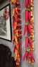 中緣結 中國結紅辣椒串掛件 新年新房節日裝飾品掛飾 春節喜慶用品 新款燙金辣椒串 曬單實(shí)拍圖