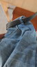 真維斯戶(hù)外運動(dòng)王一博代言牛仔褲男春秋季寬松修身直筒褲子彈力舒適 磨白藍 33 曬單實(shí)拍圖
