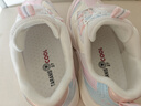 泰蘭尼斯春季兒童運動(dòng)鞋時(shí)尚旋鈕女童跑步鞋3-15歲透氣老爹鞋白/粉/藍27碼 曬單實(shí)拍圖