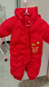 巴拉巴拉嬰兒連體衣羽絨服寶寶男童女童2025新款冬裝外出哈衣爬服造型拜年 曬單實(shí)拍圖