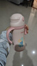 FGA富光兒童保溫杯幼兒園寶寶吸管學(xué)飲杯316不銹鋼把手喝水壺杯子粉 曬單實(shí)拍圖