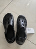京東京造等高線(xiàn)洞洞鞋涼鞋透氣拖鞋男防滑外穿戶(hù)外沙灘夜色黑40 曬單實(shí)拍圖