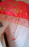 聽(tīng)見(jiàn)時(shí)光結婚紅傘加長(cháng)柄新娘出嫁婚傘蕾絲伴娘傘傳統中式婚慶用品百年好合 曬單實(shí)拍圖