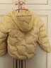 英氏（YEEHOO）兒童羽絨服男女童鵝絨服輕薄三防外套中大童裝保暖冬 淺黃 140 曬單實(shí)拍圖