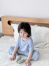 ELLE BABY寶寶睡衣兒童夏款優(yōu)可絲女童家居服男童短袖空調服 海沫藍 100 曬單實(shí)拍圖