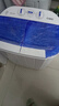 揚子迷你雙桶洗衣機家用小型雙缸半全自動(dòng)嬰兒童洗脫一體帶鋼桶甩脫干老式傳統洗衣機老人方便使用便攜 豪華款【藍光抑菌+不銹鋼甩桶+金鉆電機】 曬單實(shí)拍圖