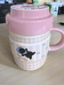 舍里可愛(ài)貓咪陶瓷馬克杯生日禮物帶蓋早餐杯家用辦公室喝水杯子伴手禮 睡覺(jué)貓咪460ML-粉色蓋子 帶蓋設計|精致彩盒 曬單實(shí)拍圖