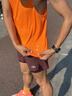 STAW世拓蜂速訓練跑步背心透氣抗菌防曬戶(hù)外馬拉松競賽專(zhuān)業(yè)運動(dòng)速干衣 活力橙 【COOLMAX面料】 L 男 曬單實(shí)拍圖