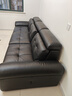 全友家居現代輕奢風(fēng)頭層牛皮真皮沙發(fā)客廳2025新款勞倫斯直排沙發(fā)家具 【京倉閃發(fā) | 霸氣黑茶 | 牛皮】3.02m直排 加厚牛皮+頭枕可調+62cm座深+4重海綿 曬單實(shí)拍圖
