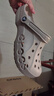 卡駱馳（CROCS）洞洞鞋貝雅男鞋女鞋輕便耐磨一腳蹬拖鞋休閑鞋|10126 卵石色-2V3 41 /42(260mm) 曬單實(shí)拍圖