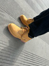添柏嵐（Timberland）踢不爛戶(hù)外女鞋防水透氣耐磨中幫靴寬版 黃色 38 (US7) 曬單實(shí)拍圖