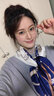 梵慕帛（VANMBO）大方巾絲巾女士2026新款系脖高級感媽媽圍巾搭配襯衫三八節禮物 奢其唯物-深藍 【升級款90*90cm方巾】 曬單實(shí)拍圖
