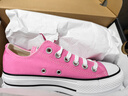 匡威（Converse）官方All Star Lift女低幫帆布經(jīng)典厚底鞋粉色A06508C A06508C 35 曬單實(shí)拍圖