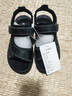 牧童牛男童涼鞋夏季新款大童真皮3-12歲男孩軟底頭層牛皮童鞋兒童沙灘鞋 黑色288 34 內長(cháng)21.8cm 曬單實(shí)拍圖