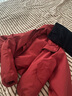 優(yōu)衣庫女裝休閑連帽短外套26春夏新款481600 16 紅色 S 曬單實(shí)拍圖