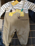 巴拉巴拉【商場(chǎng)同款】嬰兒連體衣秋裝寶寶外出爬服可愛(ài)萌 土灰綠40924 80cm 曬單實(shí)拍圖