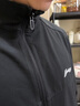 李寧（LI-NING）外套男春秋季新品款風(fēng)衣女夾克戶(hù)外防潑水沖鋒運動(dòng)服防風(fēng)透氣上衣 標準黑（立領(lǐng)款） L (175) 曬單實(shí)拍圖