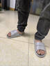 潔麗雅（Grace）足底按摩拖鞋男士夏季2026新款居家室內足部穴位浴室防滑涼拖鞋男 灰色 42-43 【適合41-42碼】 曬單實(shí)拍圖