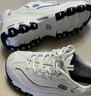 斯凱奇（Skechers）小白熊老爹鞋秋冬女鞋熊貓鞋厚底增高休閑鞋男女鞋99999863 白色/海軍藍色/WNV 36.5 曬單實(shí)拍圖