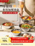 美廚（MAXCOOK）316L不銹鋼食品級小盤(pán)子碗套裝家用高顏值炒菜盤(pán)子配菜盆MCWA7368 曬單實(shí)拍圖