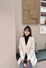 歌司朗廓形西裝女7575外套感小眾春秋休閑小西服有里布 黑色 3XL 曬單實(shí)拍圖