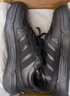 阿迪達斯（adidas）男女鞋板鞋春季皮面防潑水黑色百搭運動(dòng)休閑鞋 碳黑 42.5 曬單實(shí)拍圖