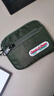 熊游客多功能金屬扣零錢(qián)包尼龍防水卡包男女鑰匙迷你袋掛包男ins斜跨包 軍綠色 曬單實(shí)拍圖