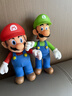 馬里奧路易吉兄弟手辦大號擺件超級瑪麗周邊公仔玩偶禮物玩具模型 馬里奧+路易吉 彩盒裝 曬單實(shí)拍圖