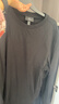 H&M男裝女裝T恤春季時(shí)尚圓領(lǐng)柔軟棉質(zhì)寬松長(cháng)袖上衣打底衫1029317 黑色 L 175/108 曬單實(shí)拍圖