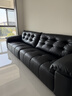 全友家居現代簡(jiǎn)約真皮沙發(fā)客廳2026新款輕奢多人位一字直排沙發(fā)家具 【廠(chǎng)家直發(fā)】【質(zhì)感黑 | 加厚牛皮】 3.22米 曬單實(shí)拍圖
